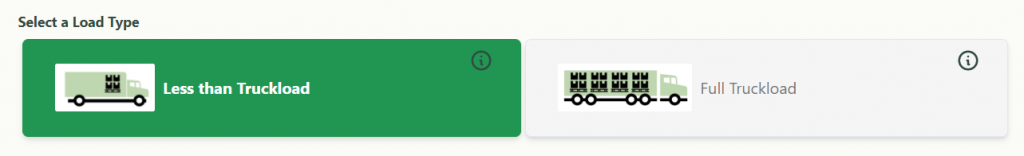 Shipping mode for LTL Quotes